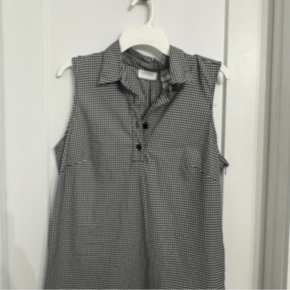 LIZ Claiborne Golf Dress Black and White Checkered Size 12 Sleeveless Midi - Picture 9 of 14